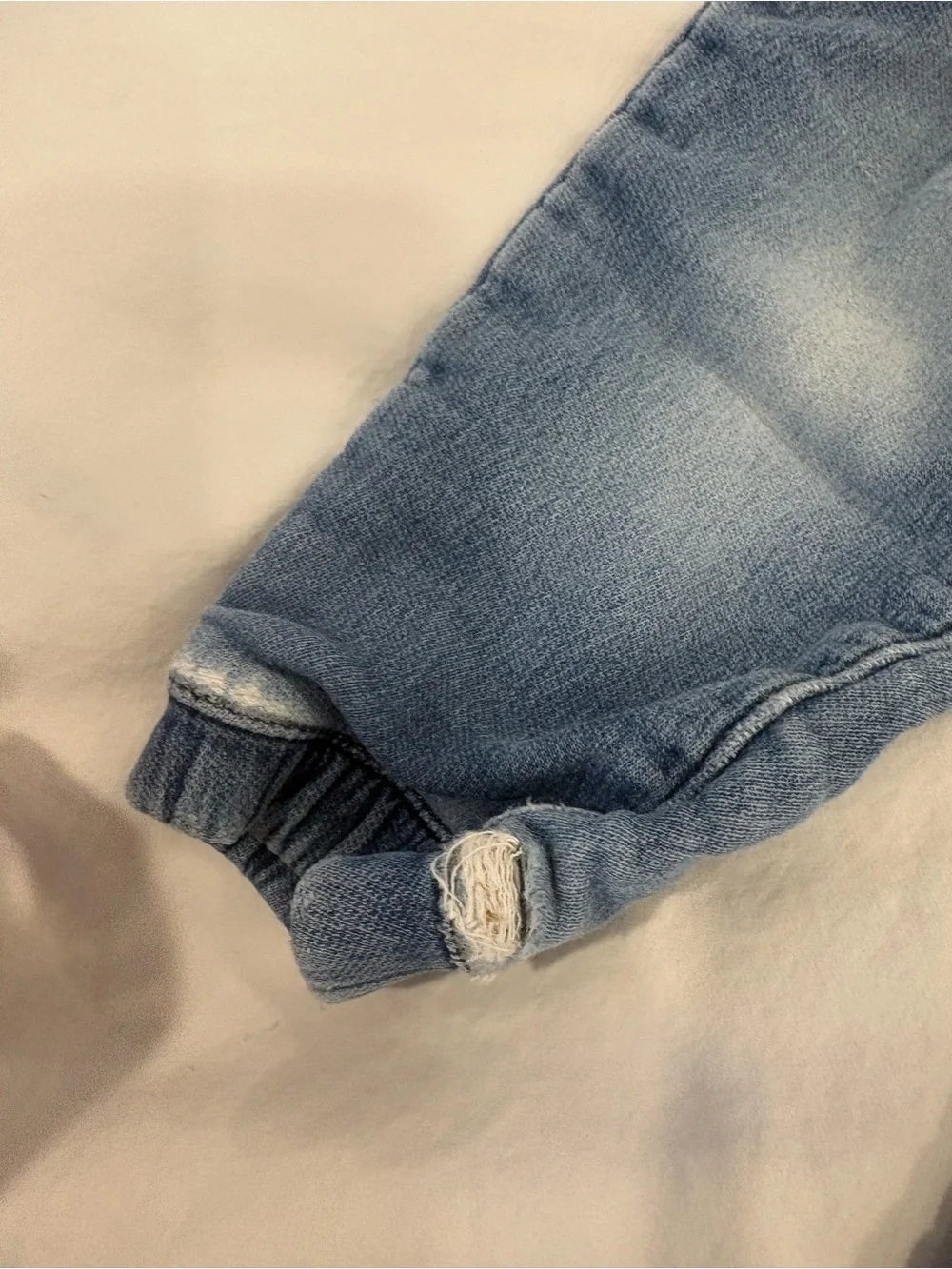 Toddler Blue Pull-On Jeans Jogger Pants